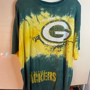 vintage tie-dye Packers tee